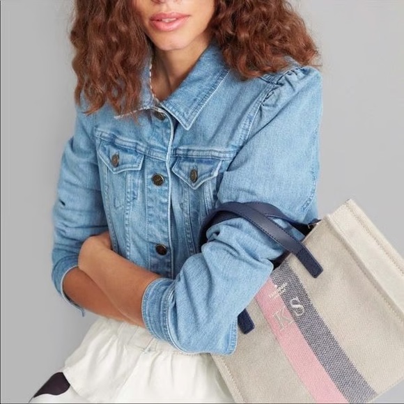 Kate Spade Bleach Dip Dye Denim Jacket Size L - Picture 4 of 7